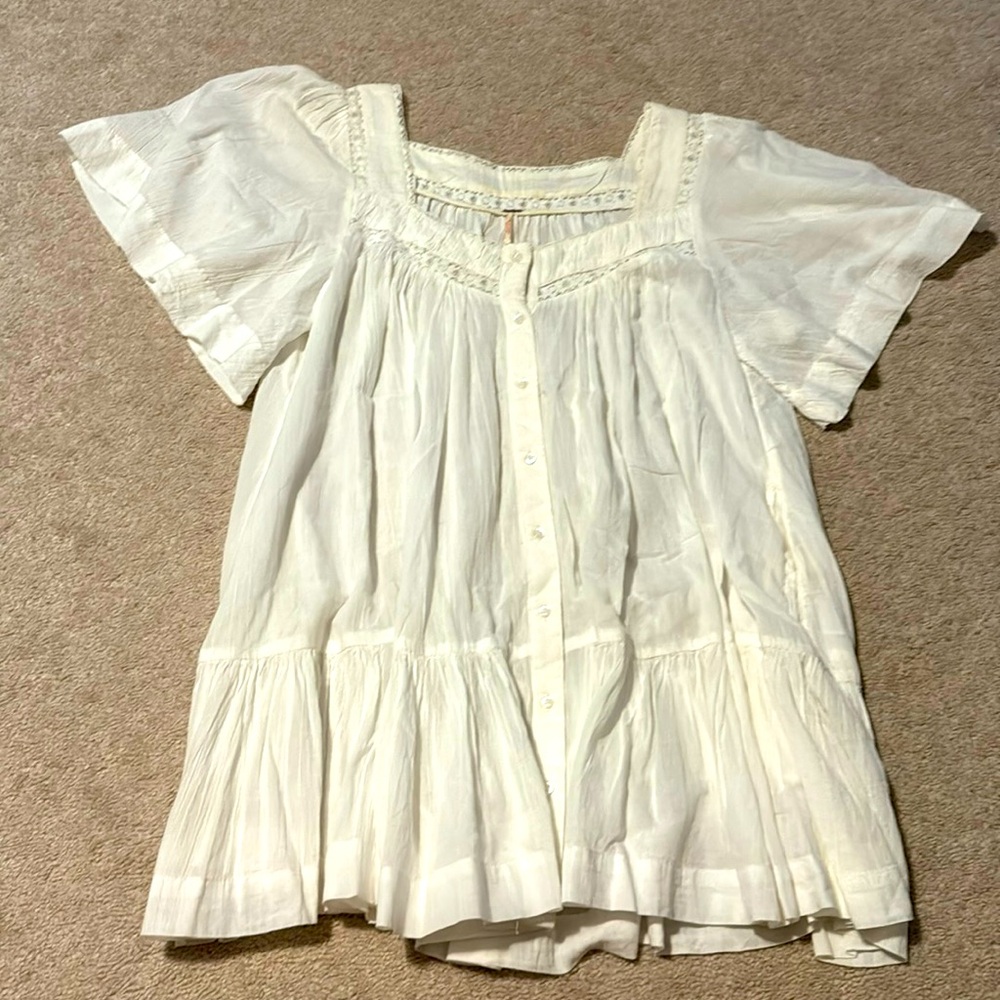 White summary mini dress